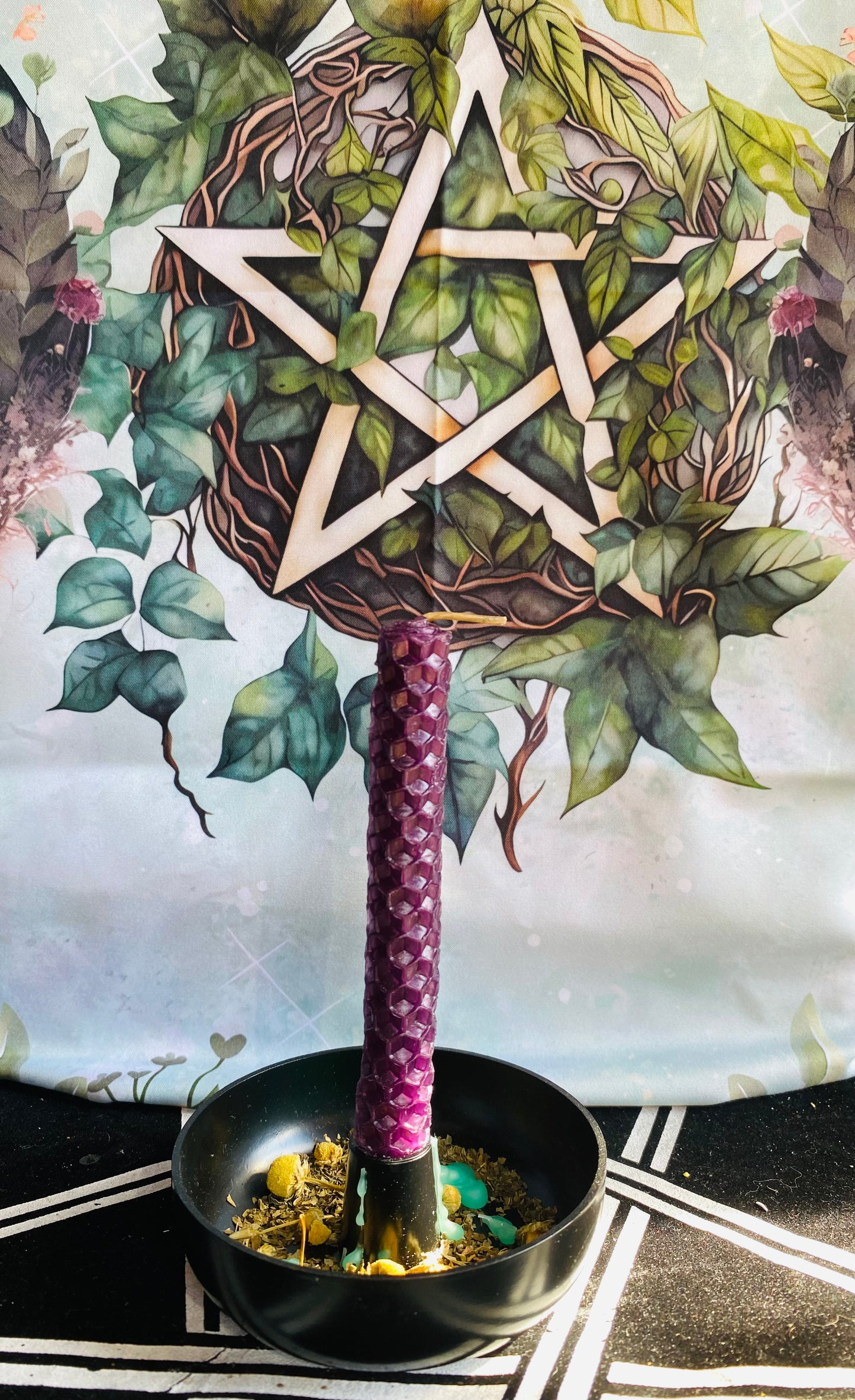 Beeswax spell candles
