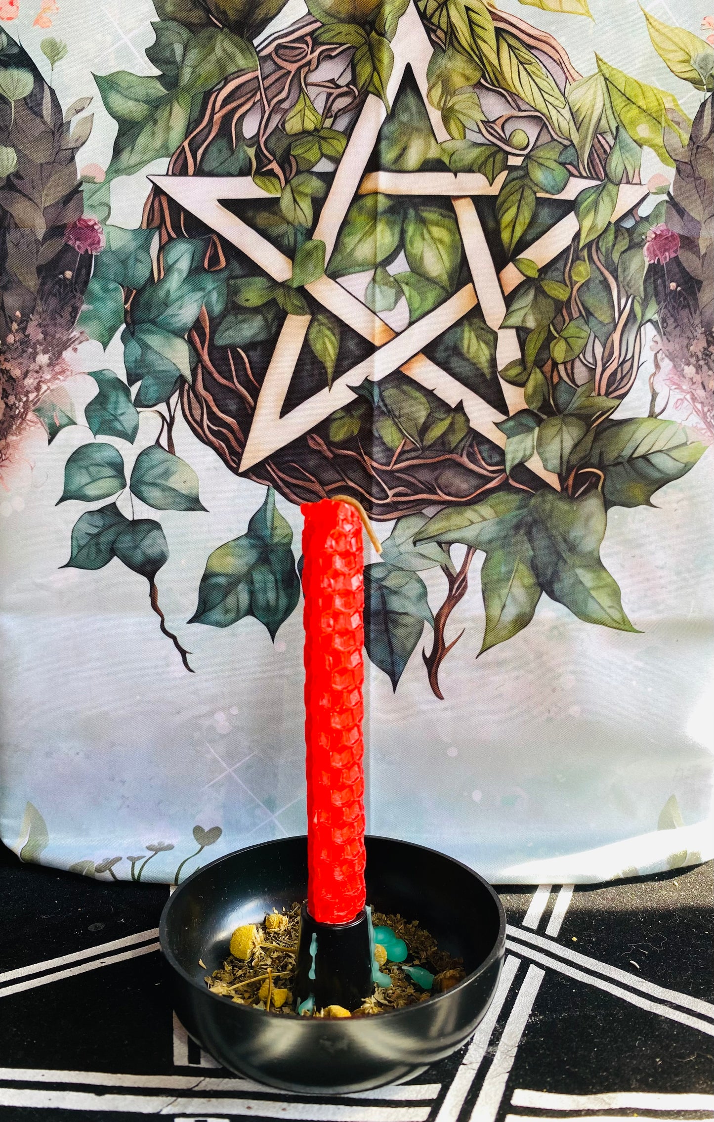 Beeswax spell candles