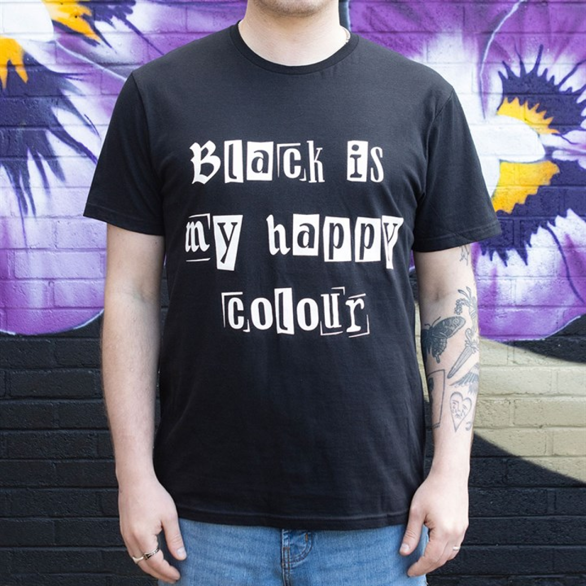 Black is My Happy Colour Unisex T-shirt Size S
