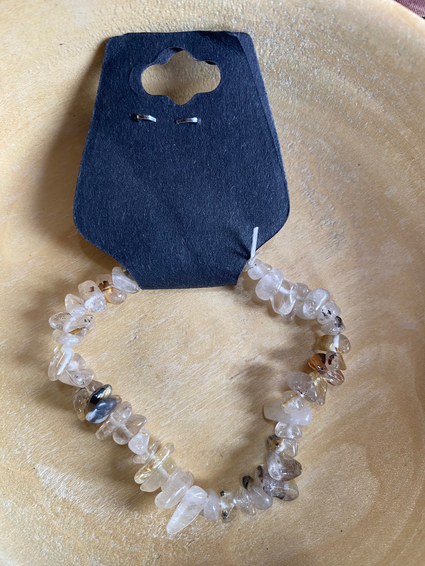 Crystal chip bracelets