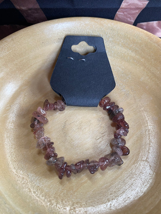 Crystal chip bracelets