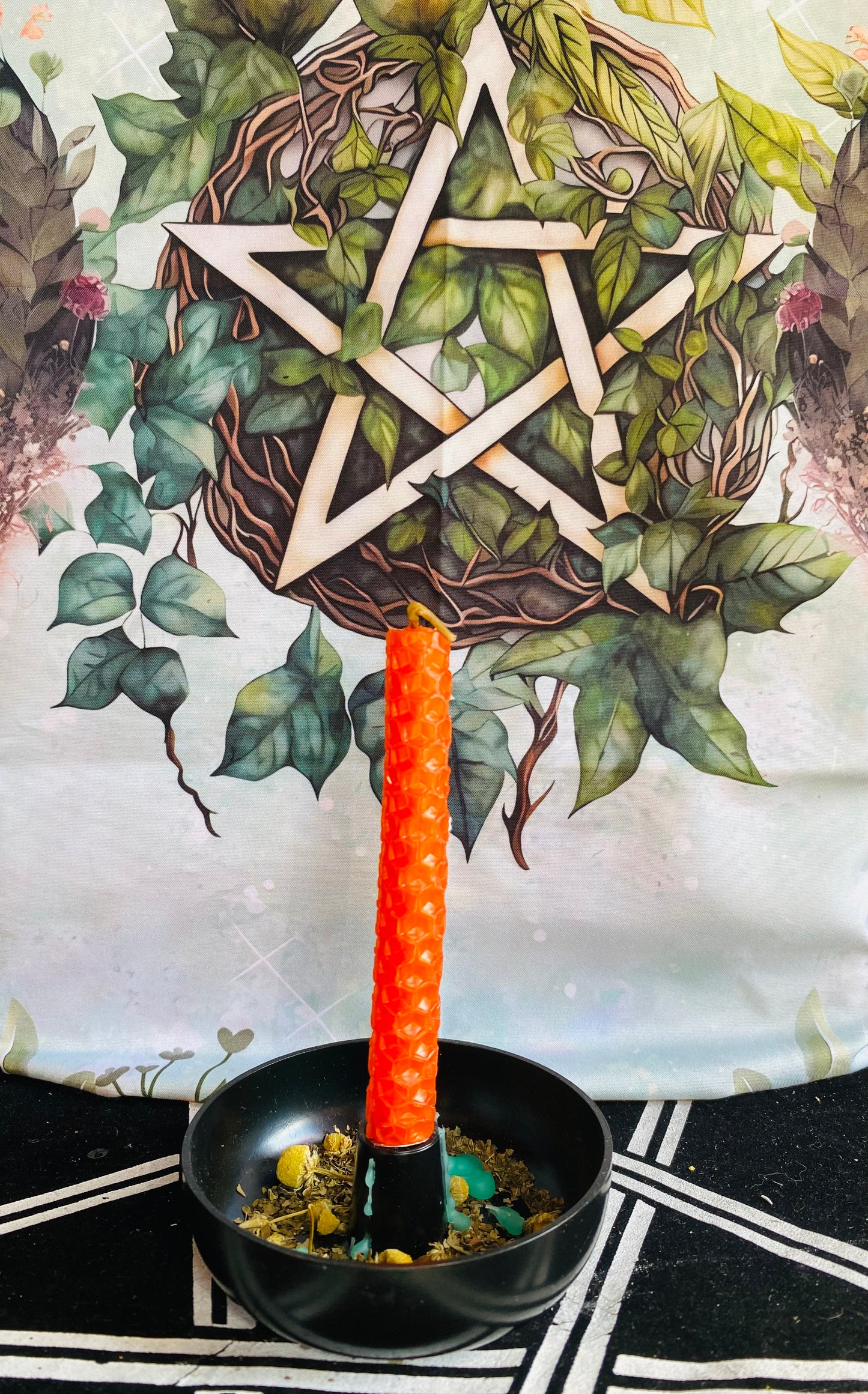 Beeswax spell candles