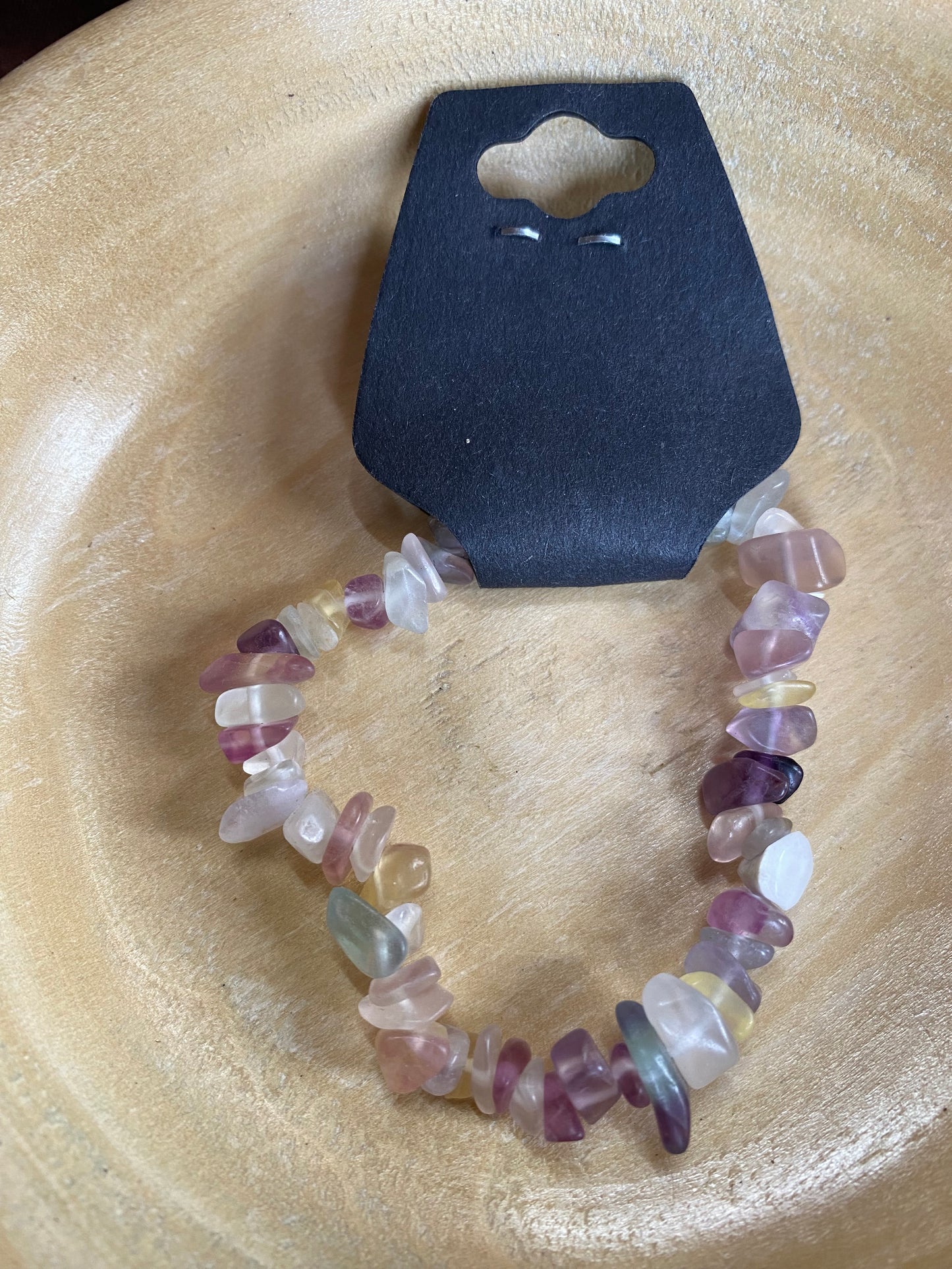Crystal chip bracelets
