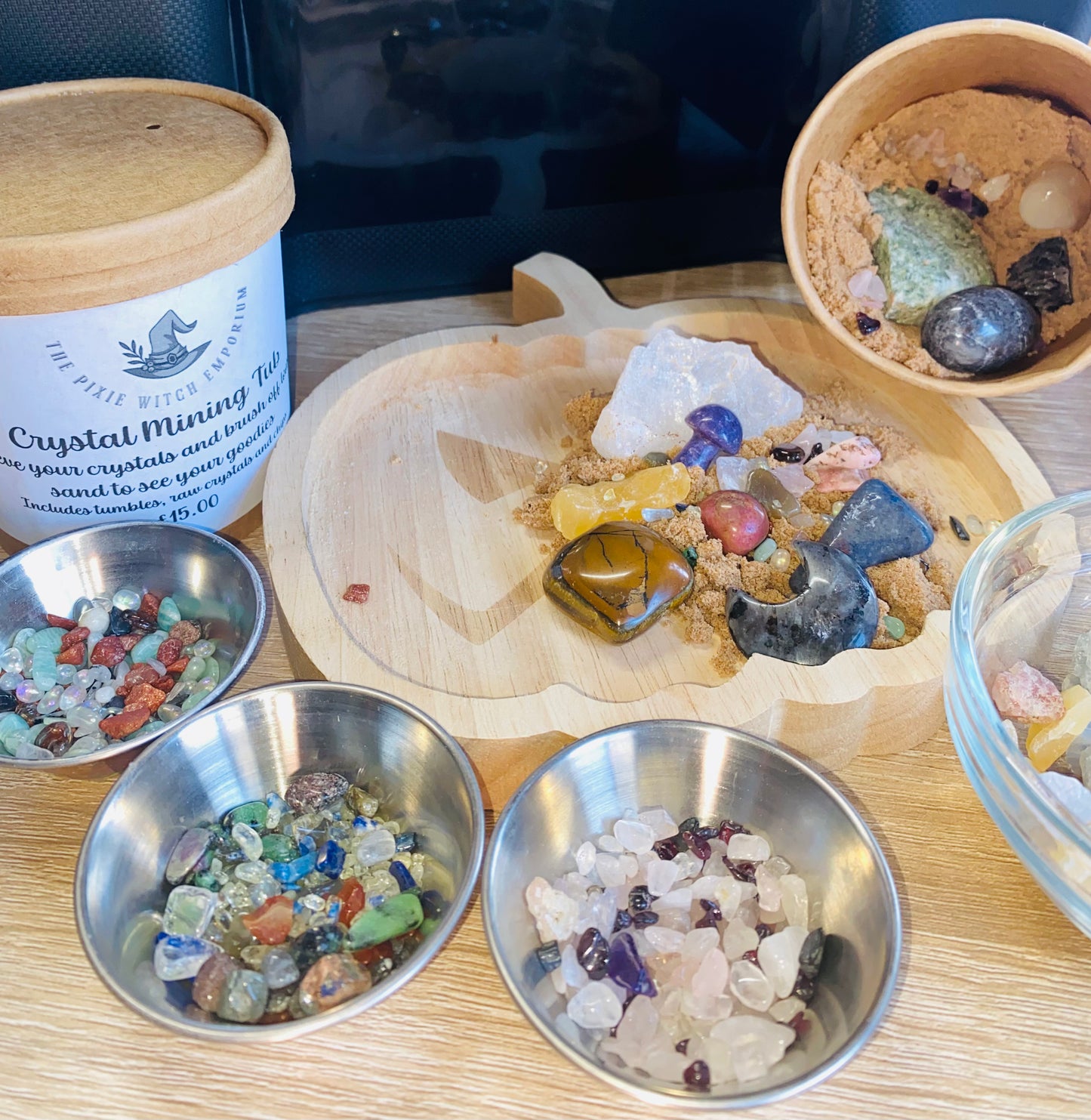 Crystal mining tub