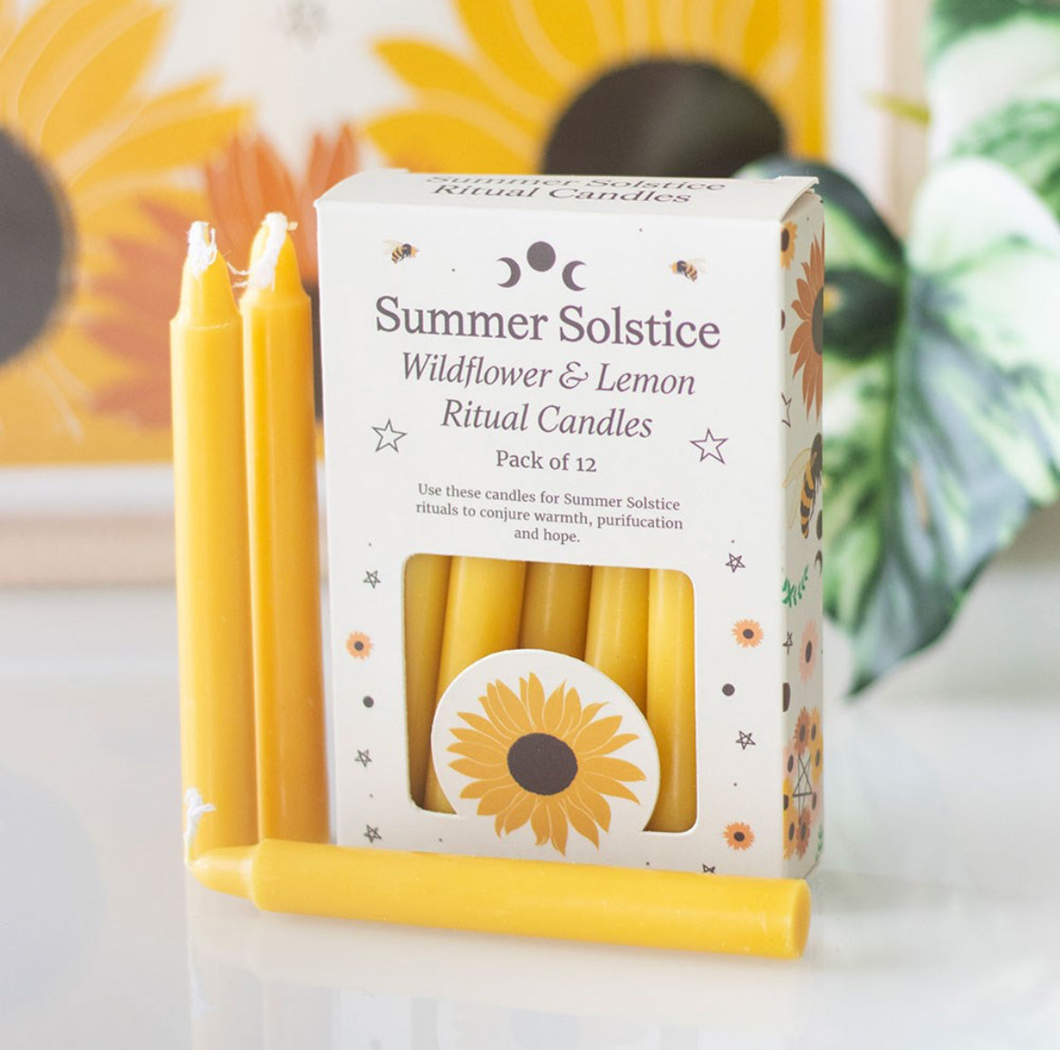 Summer solstice ritual candles