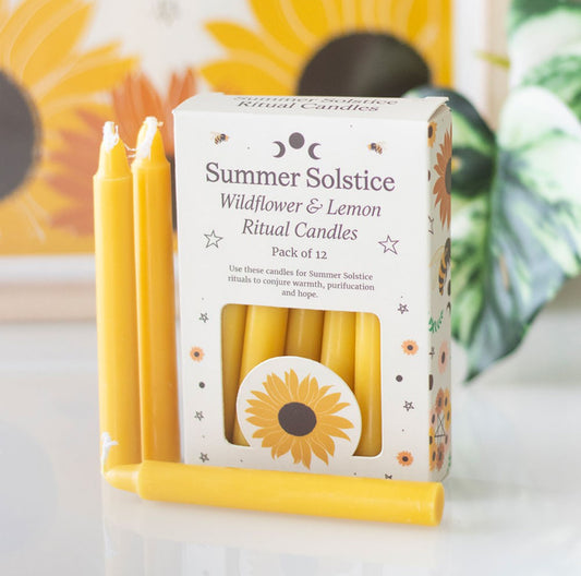 Summer solstice ritual candles