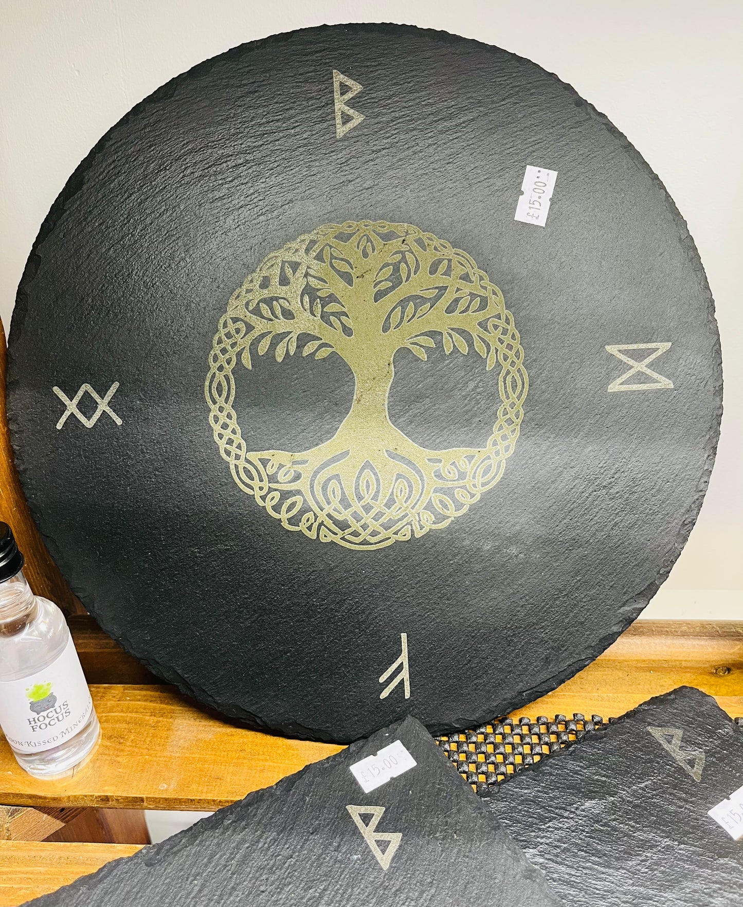 Slate charging / ritual plates