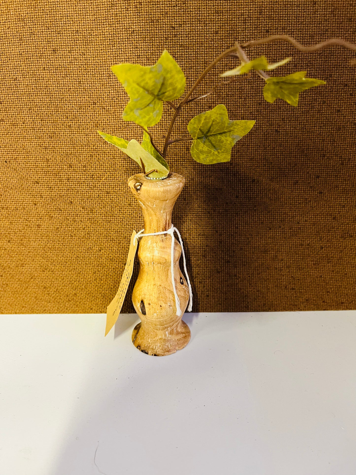 Hand turned bud vase