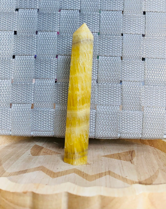 Yellow flourite tower