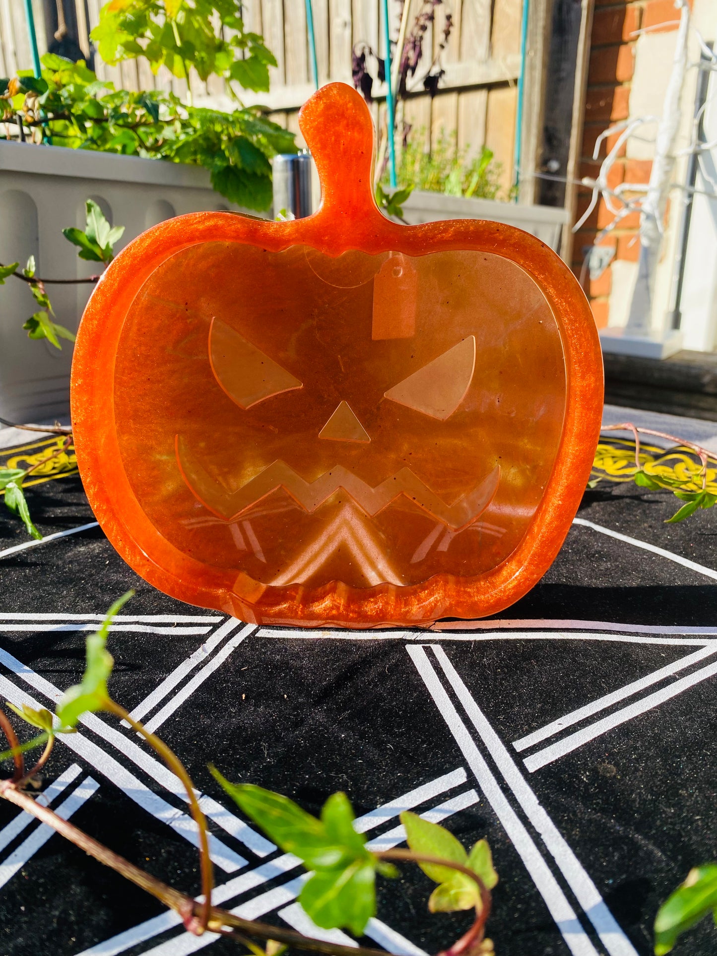 Orange pumpkin tray