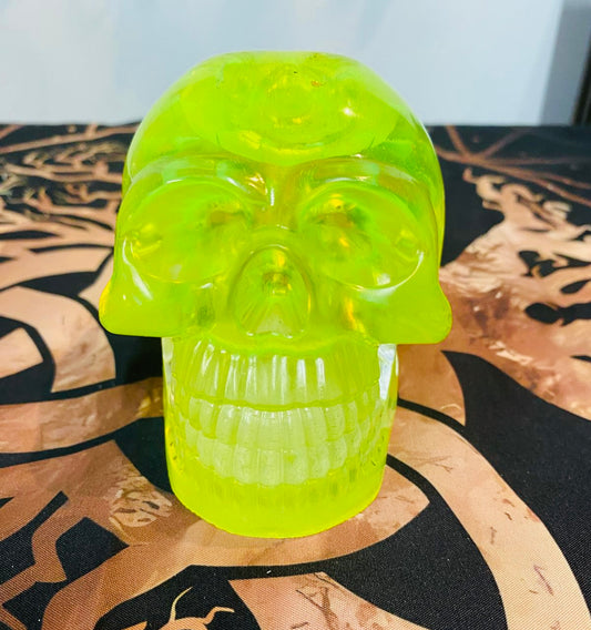 Large light up flashing skull