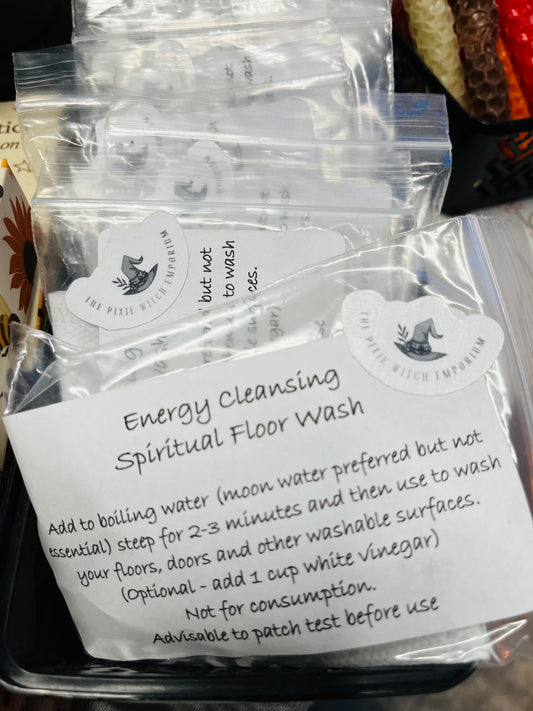 Energy cleansing spiritual floor wash
