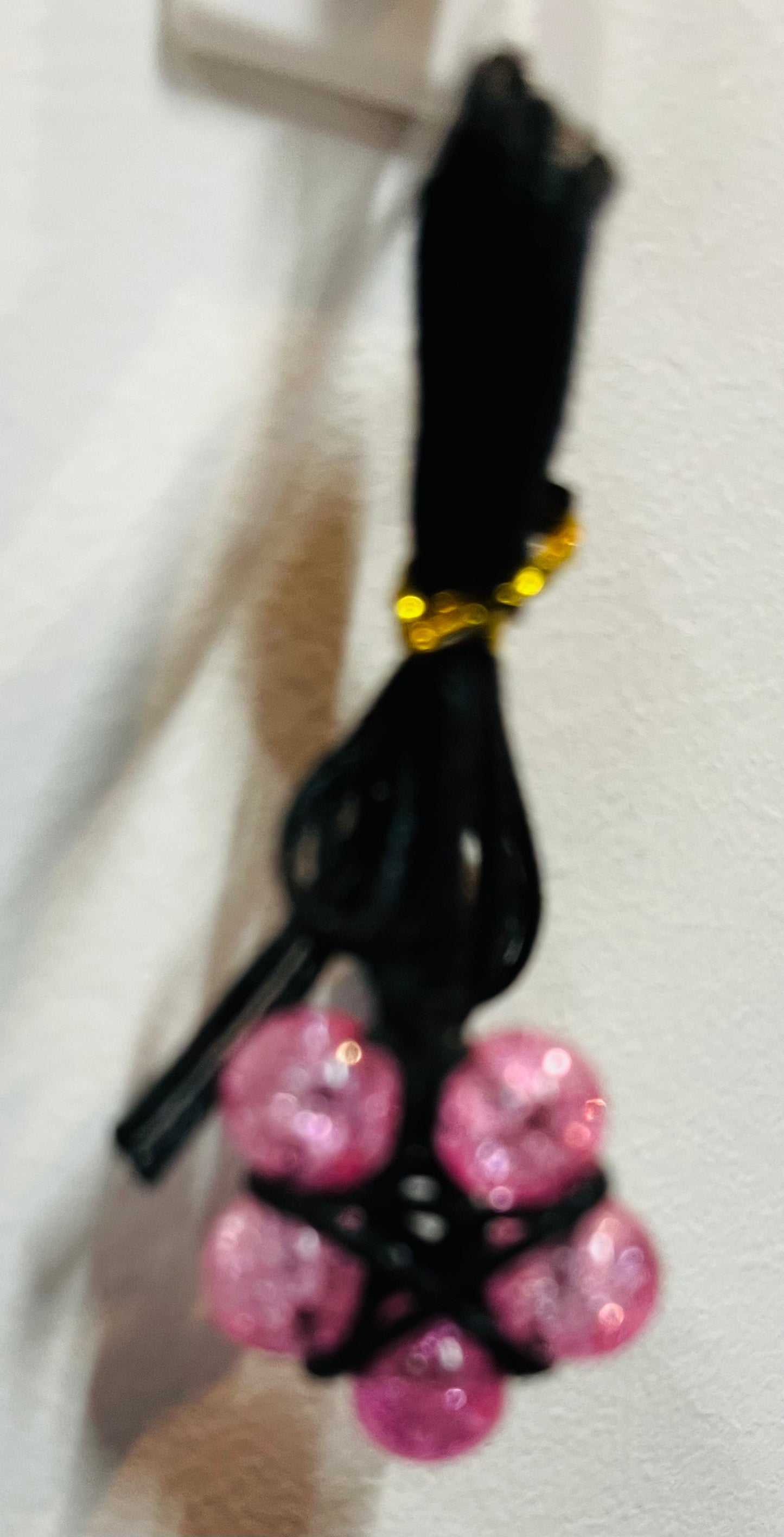 Beaded pentagram necklace