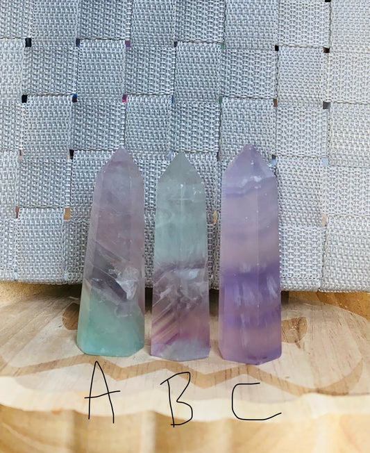 Pastel flourite points