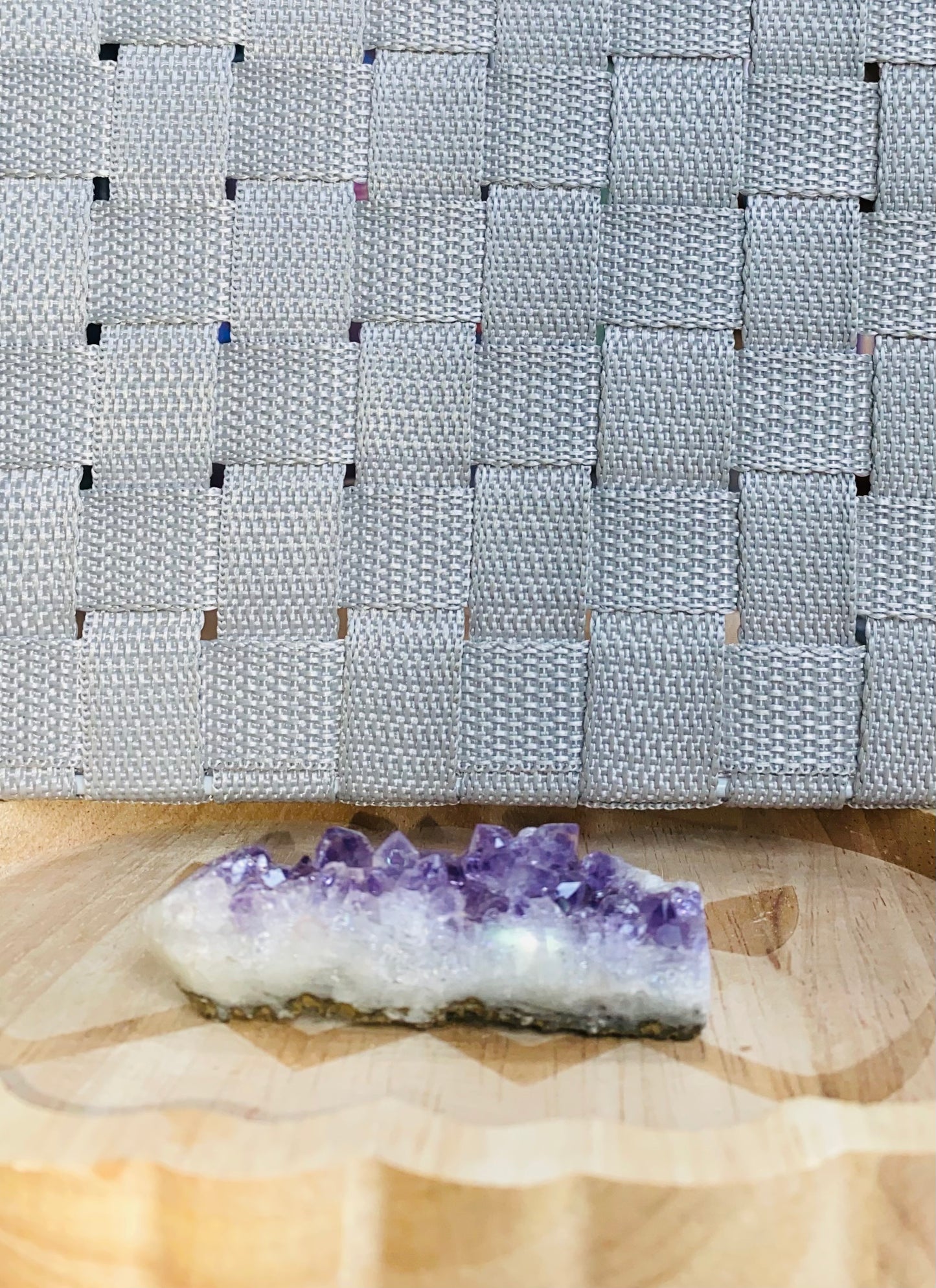 Raw cluster amethyst point