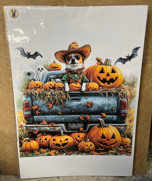 Dog Halloween prints