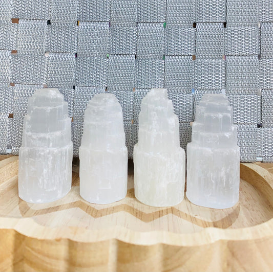 Selenite mini mountains