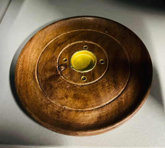 Round incense ash catchers