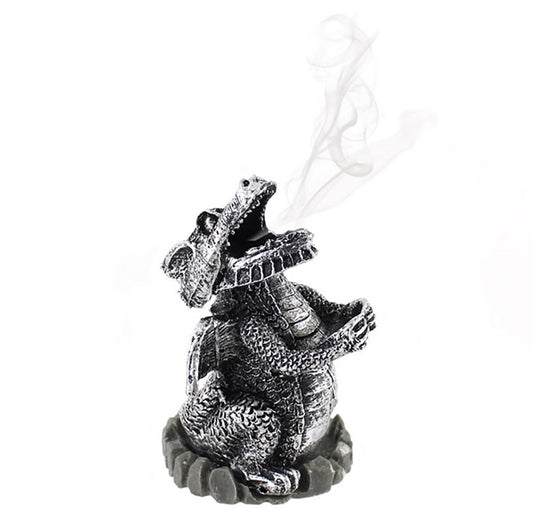 Smoking dragon incense holder