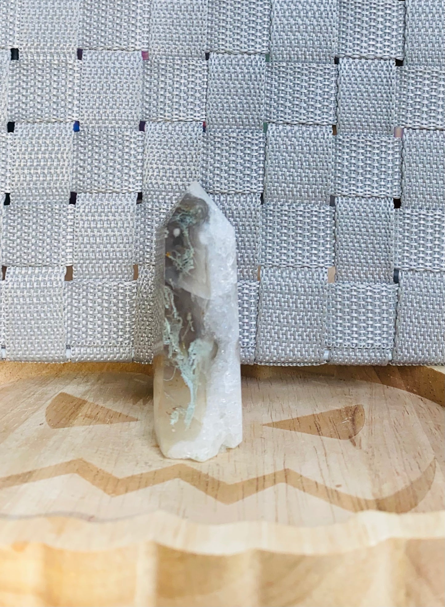 Moss agate points