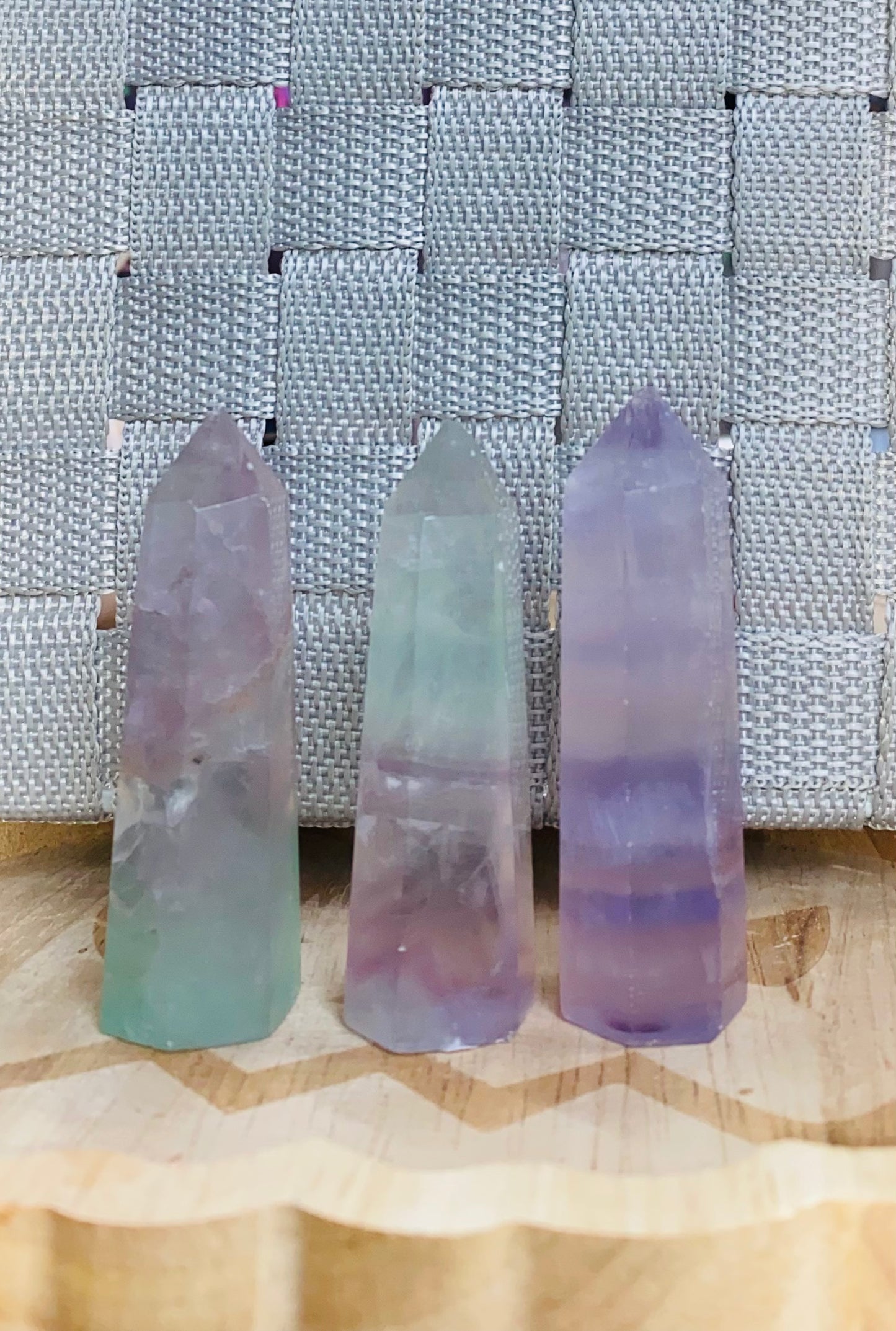 Pastel flourite points