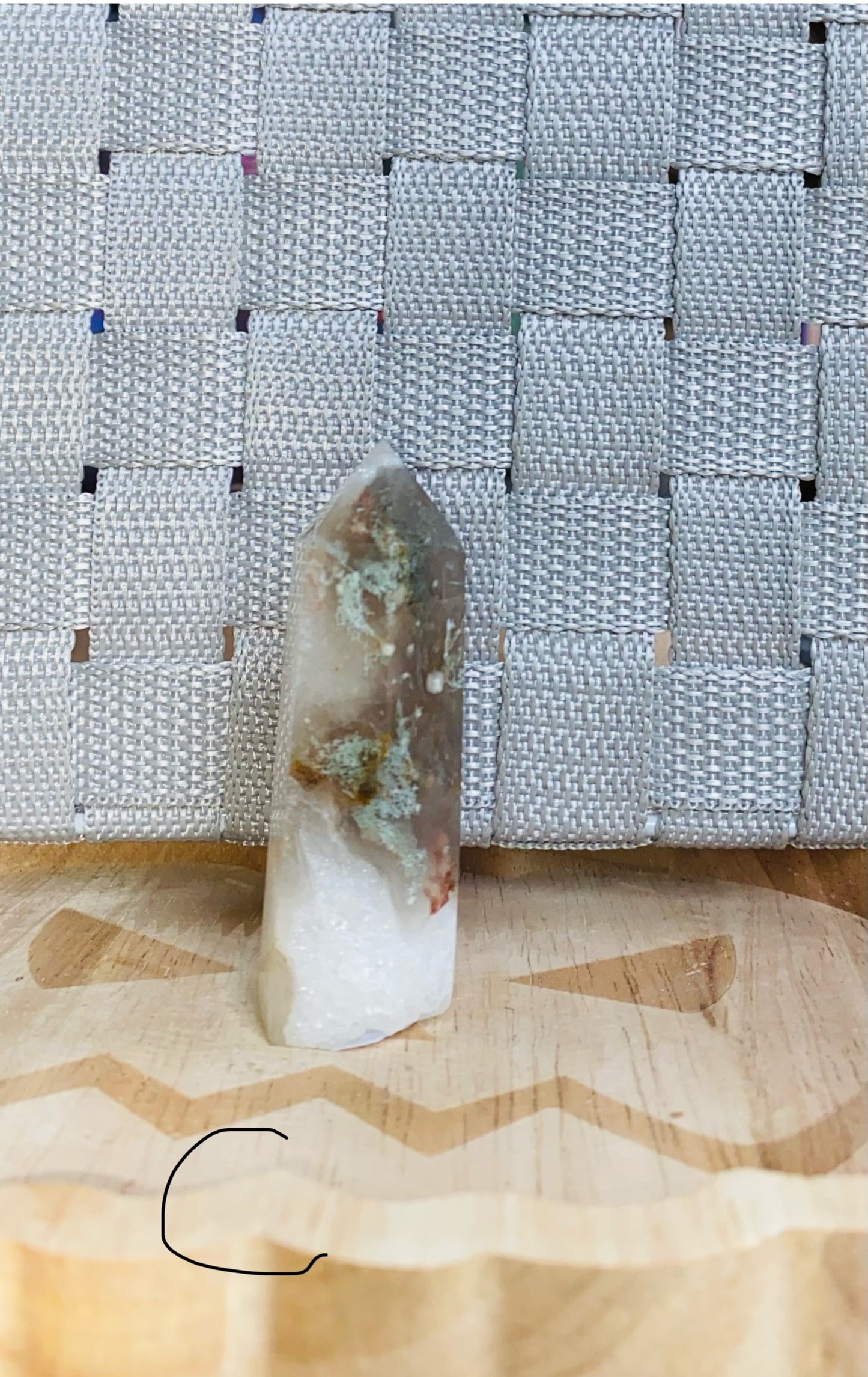 Moss agate points