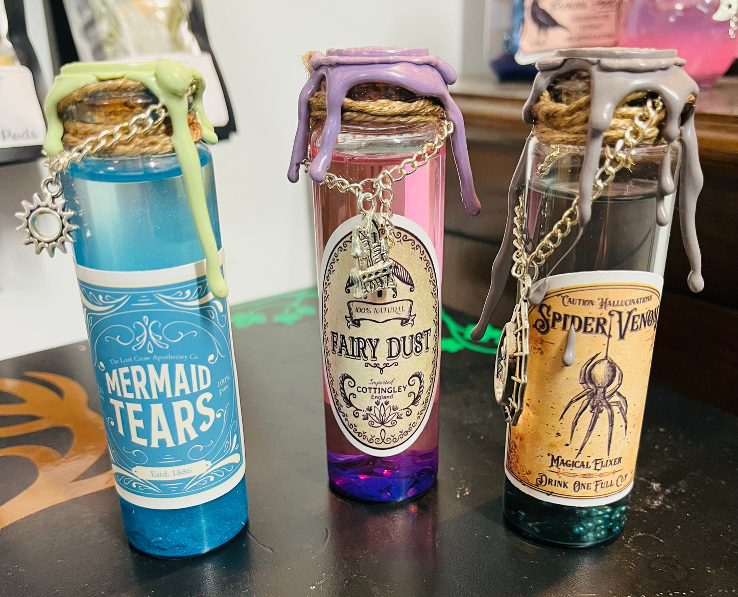 Sensory apothecary bottles