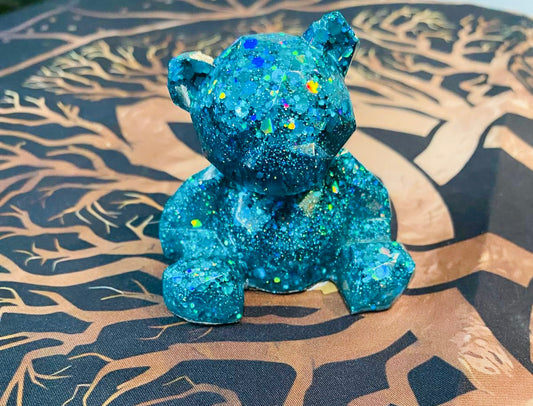 Glitzy Blue Bear