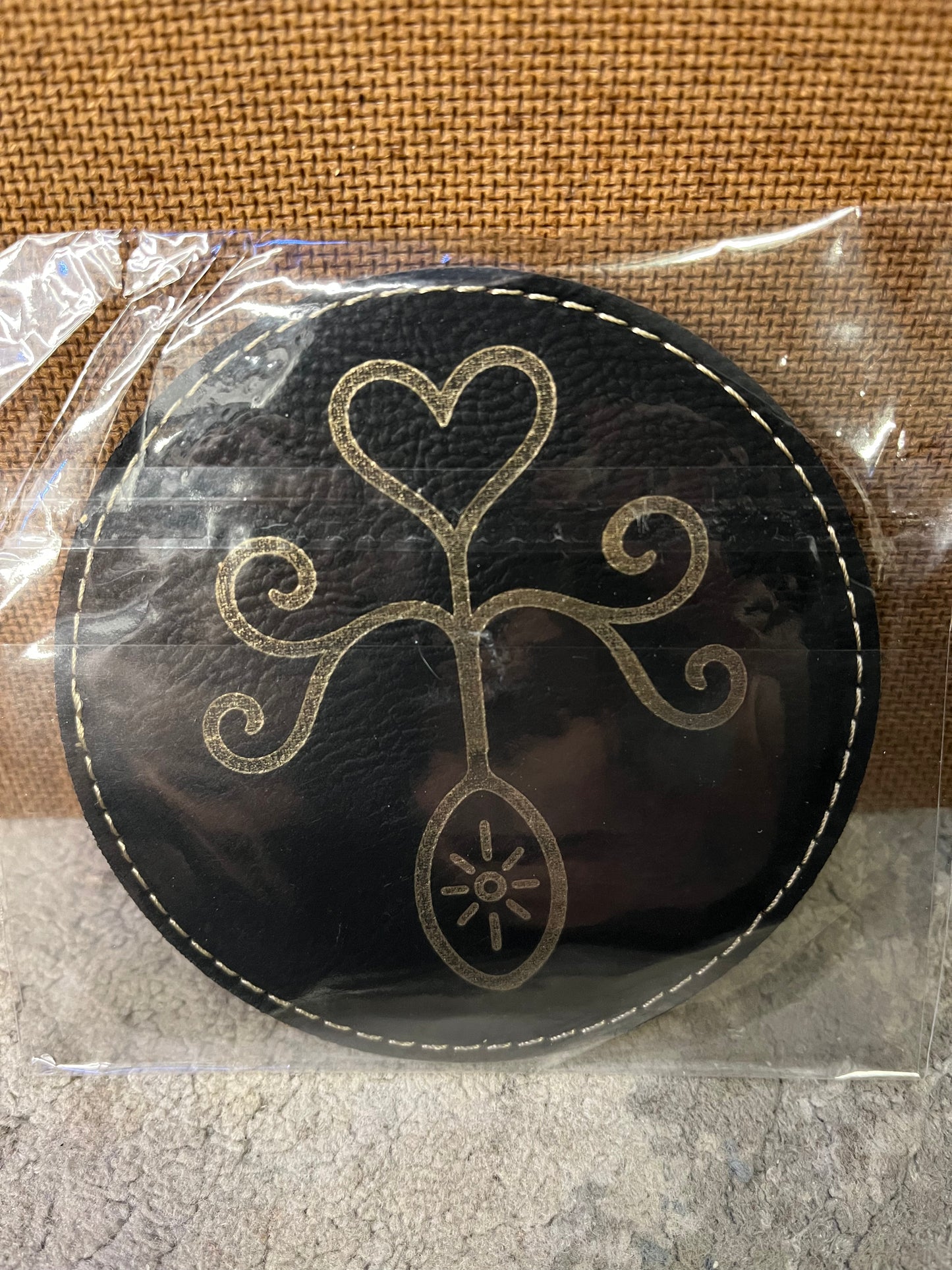 Leather coasters