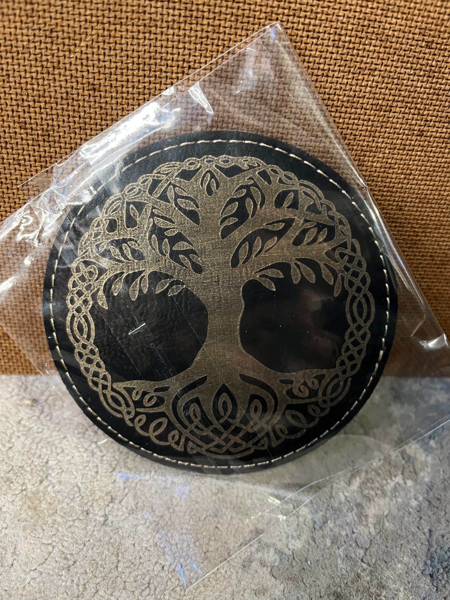 Leather coasters