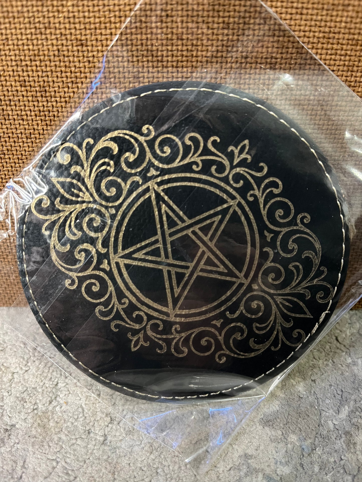 Leather coasters