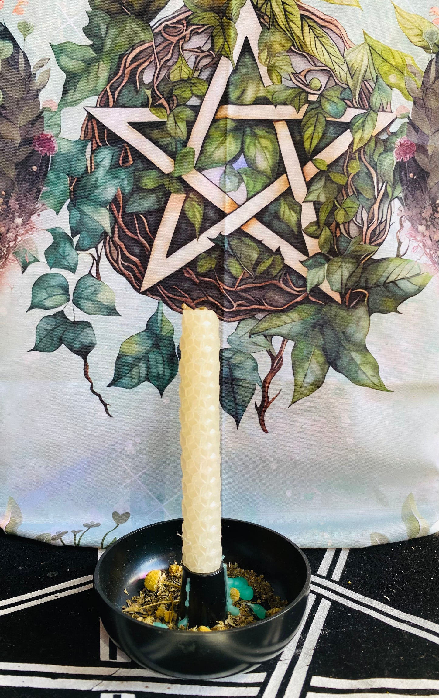 Beeswax spell candles