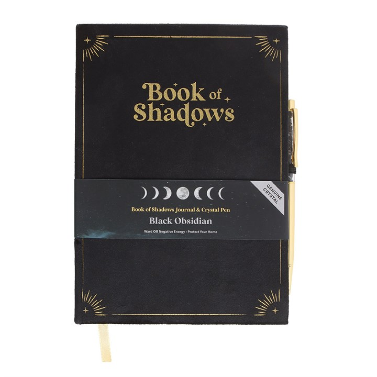 *Book of Shadows Journal with Black Obsidian Crystal Pen (12/24)
