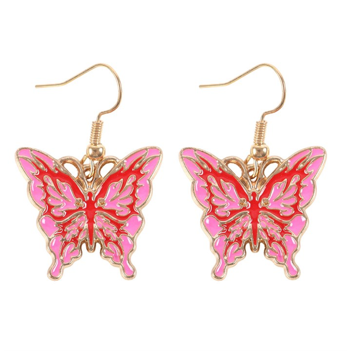 Flaming Butterfly Earrings
