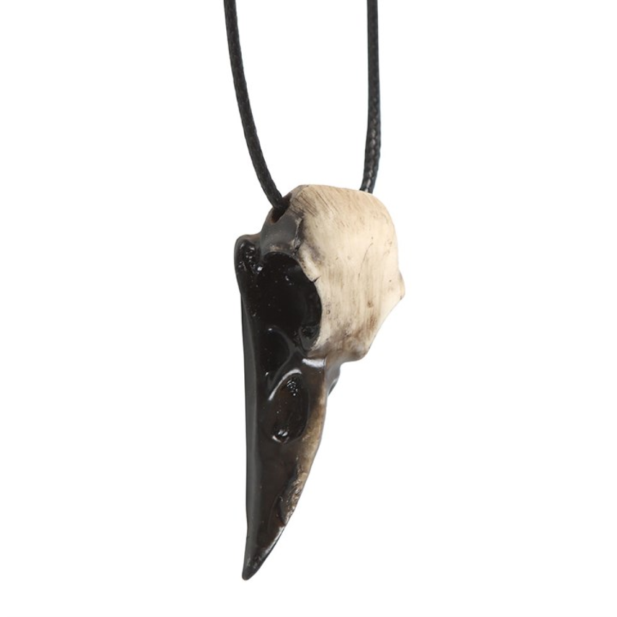Resin Crow Skull Necklace
