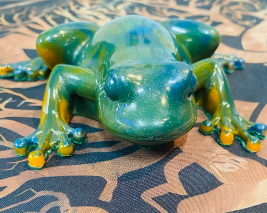 Green, Blue & Yellow Frog
