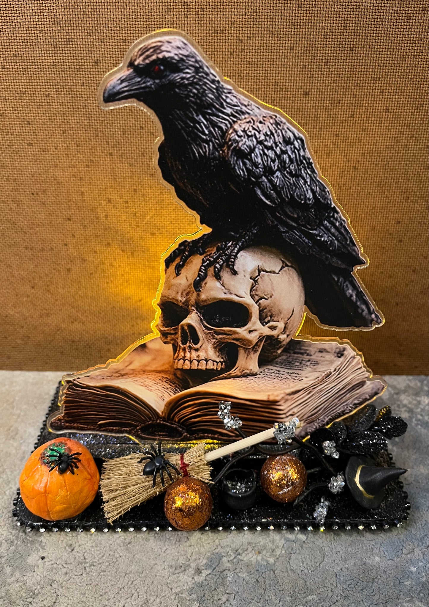 Skull and Crow Display