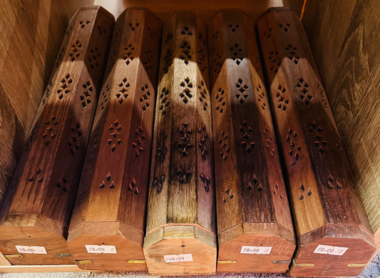 Brown Wooden incense boxes