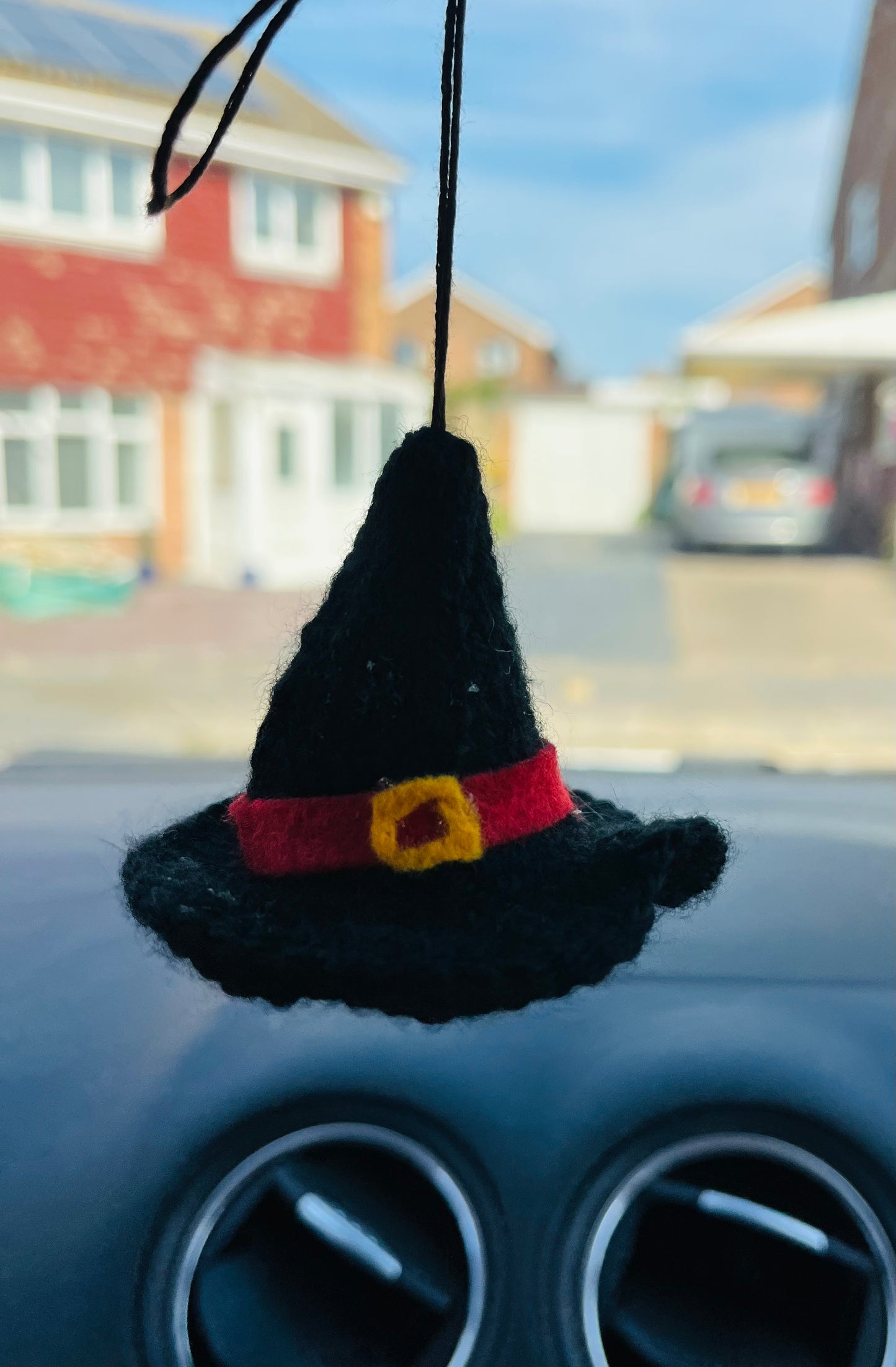 Lavender filled knitted witch hats