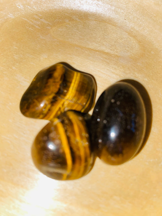 Tigers eye tumbles