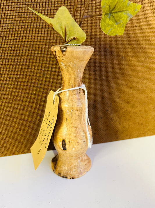 Hand turned bud vase