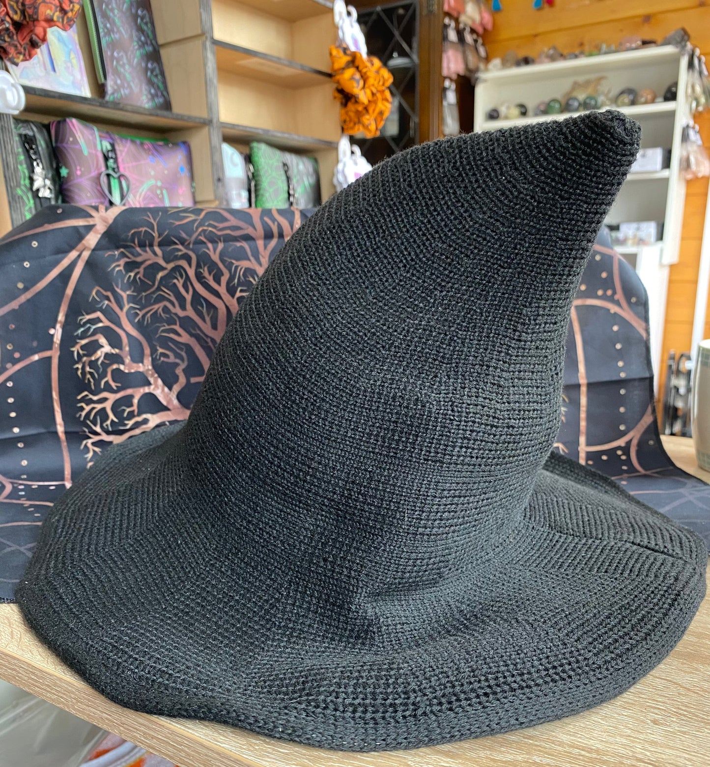 Knitted witches hat