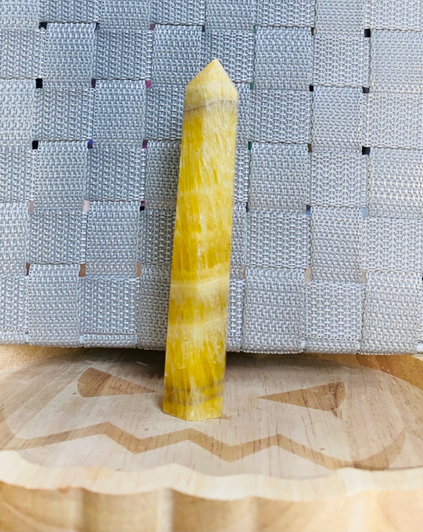 Yellow flourite tower