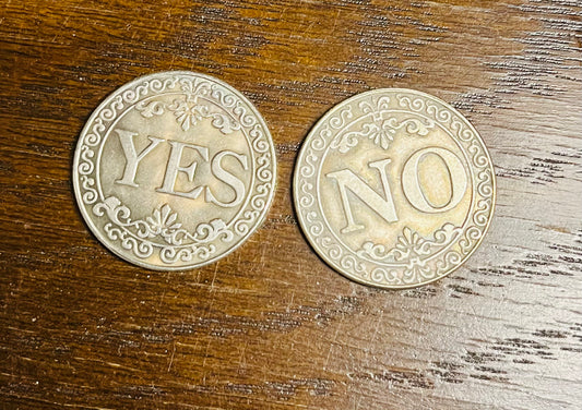 Yes No coins