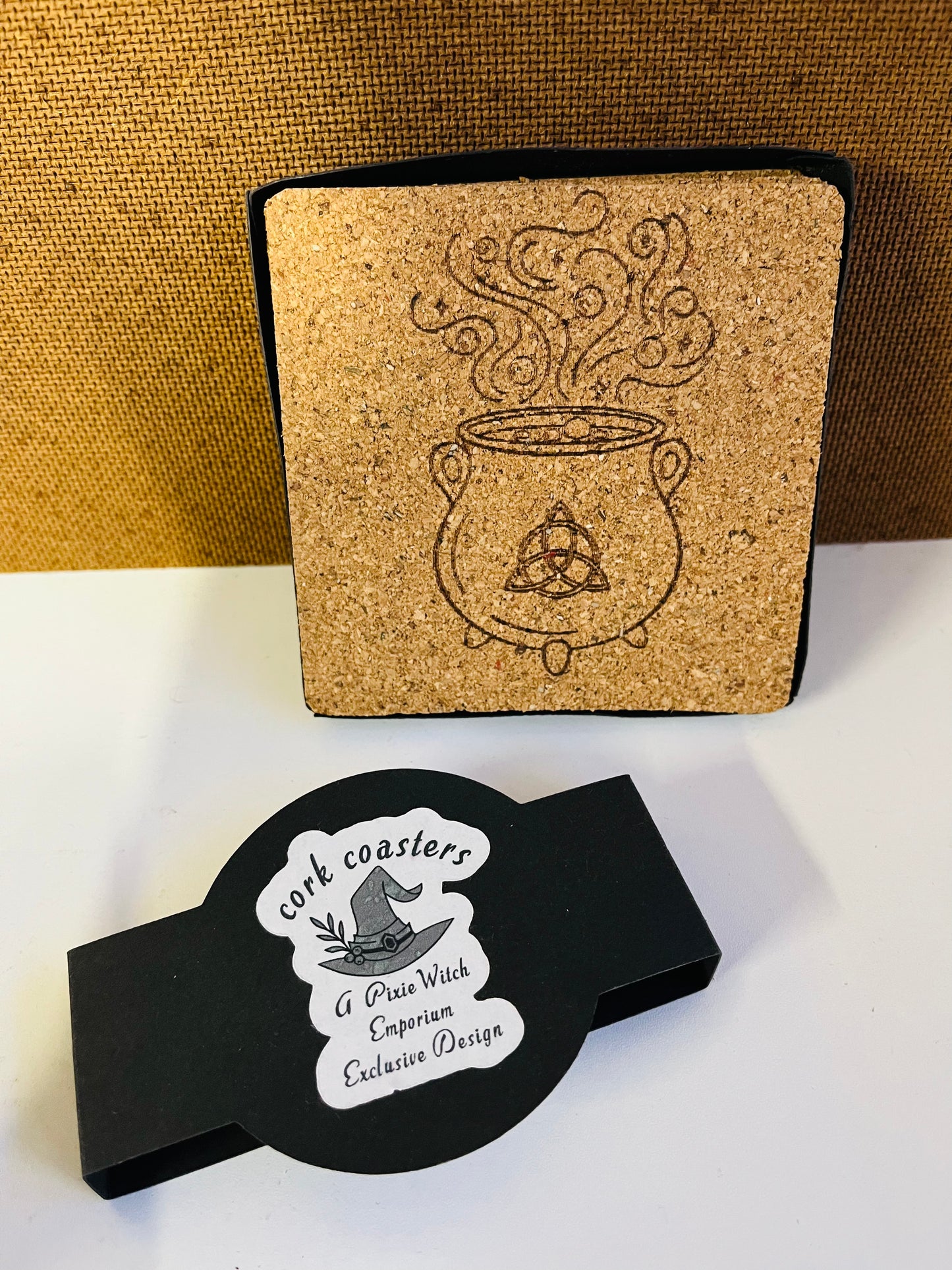 Engraved Cork coasters