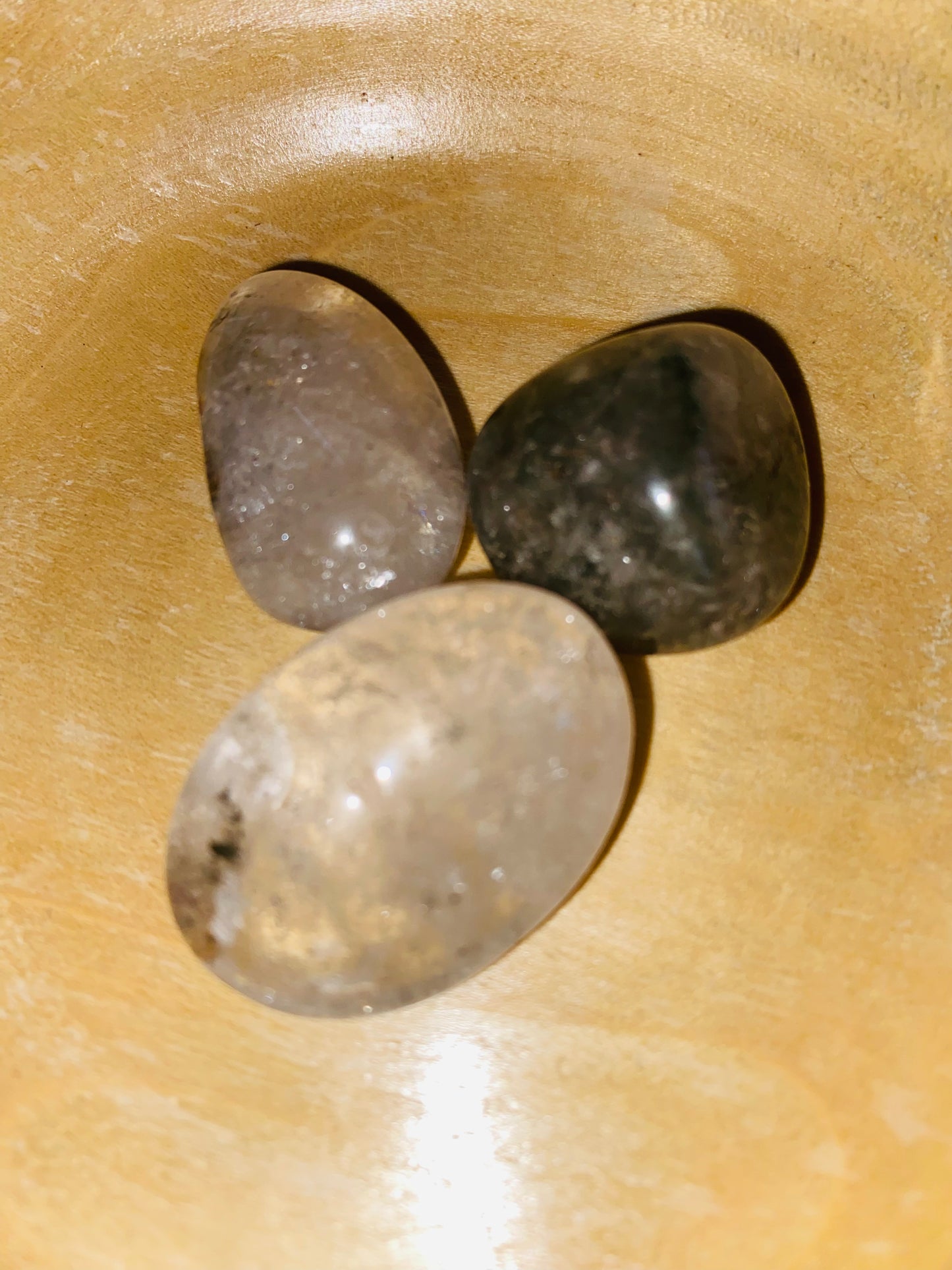 Garden quartz tumbles