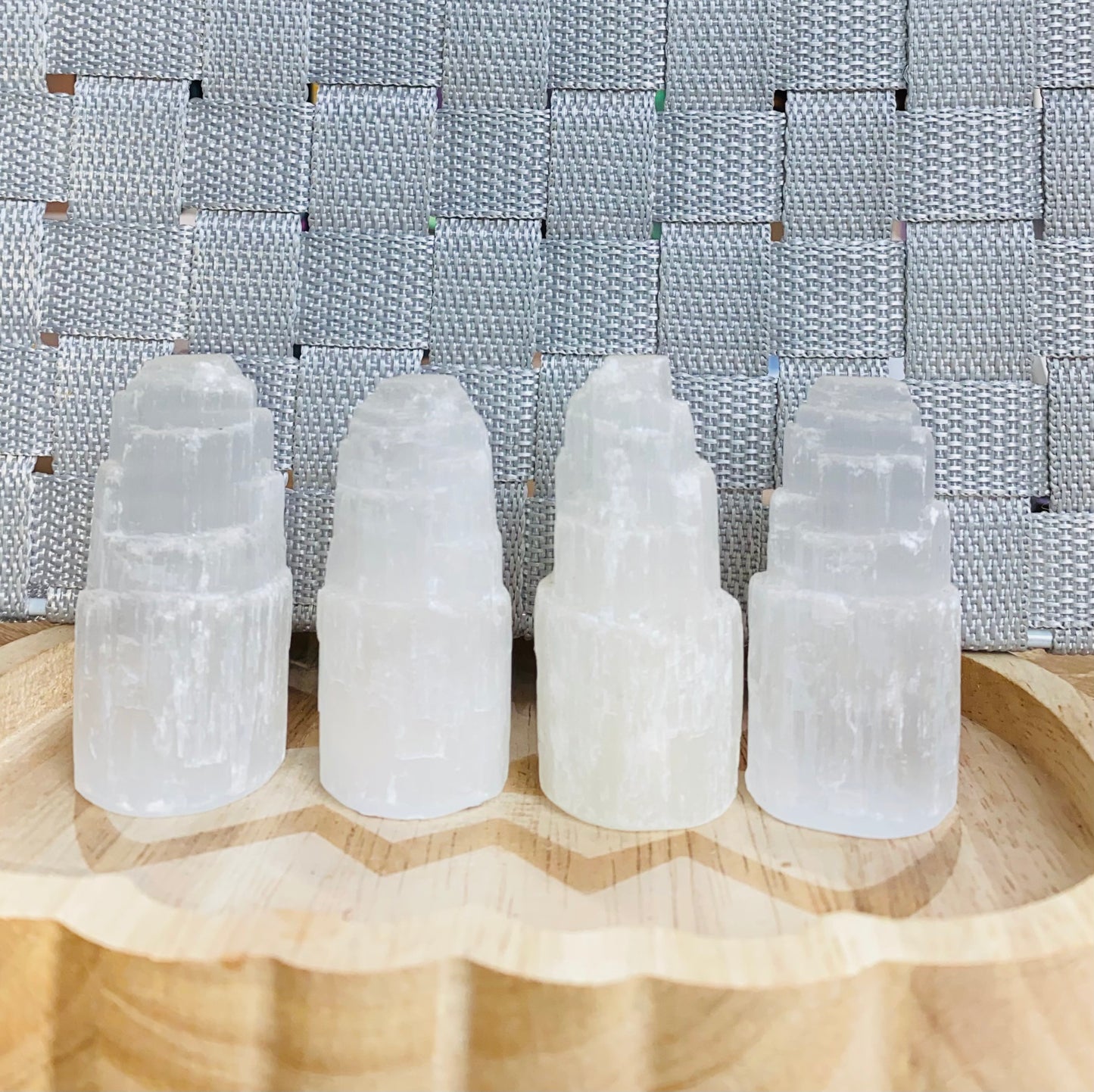 Selenite mini mountains