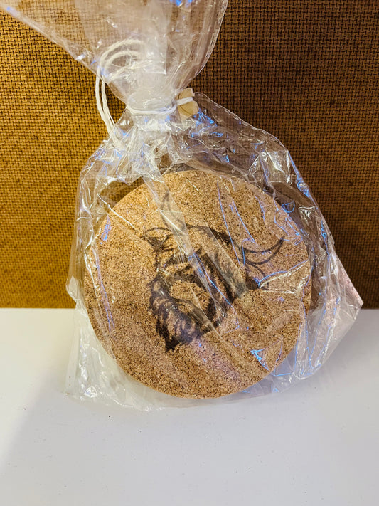 Engraved Cork coasters