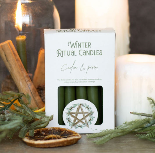 Winter ritual candles