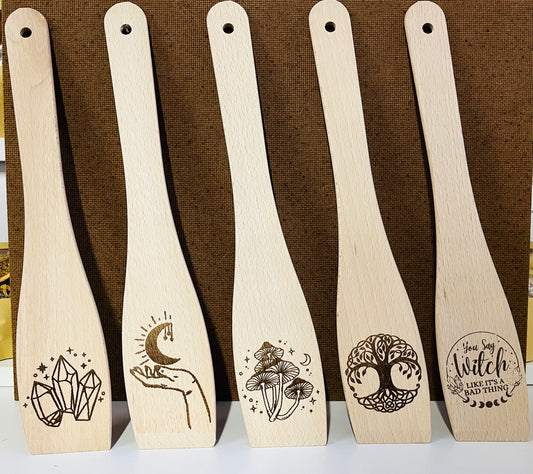 Engraved Wooden spatula